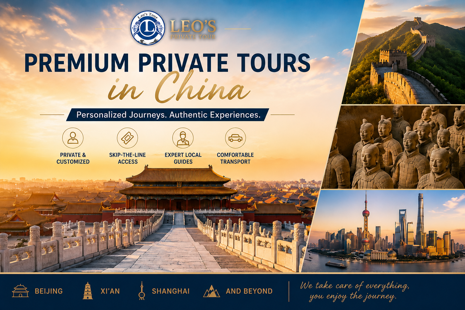 Leo's Private Tour – Premium Private China Tours Across Beijing, Xi’an, Shanghai, Chengdu, Zhangjiajie & Beyond